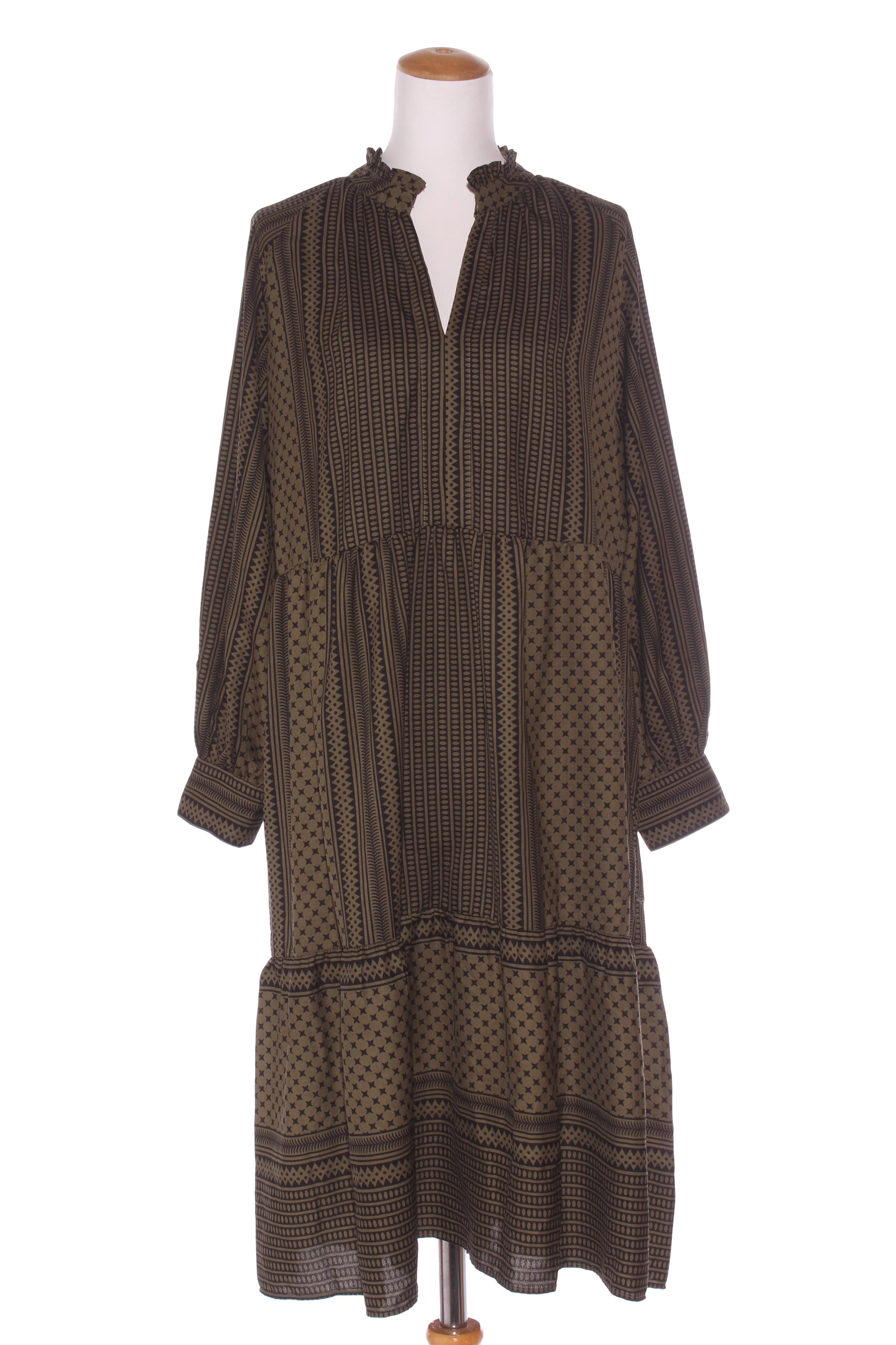 ONLY - Khaki tiered midi dress! 16