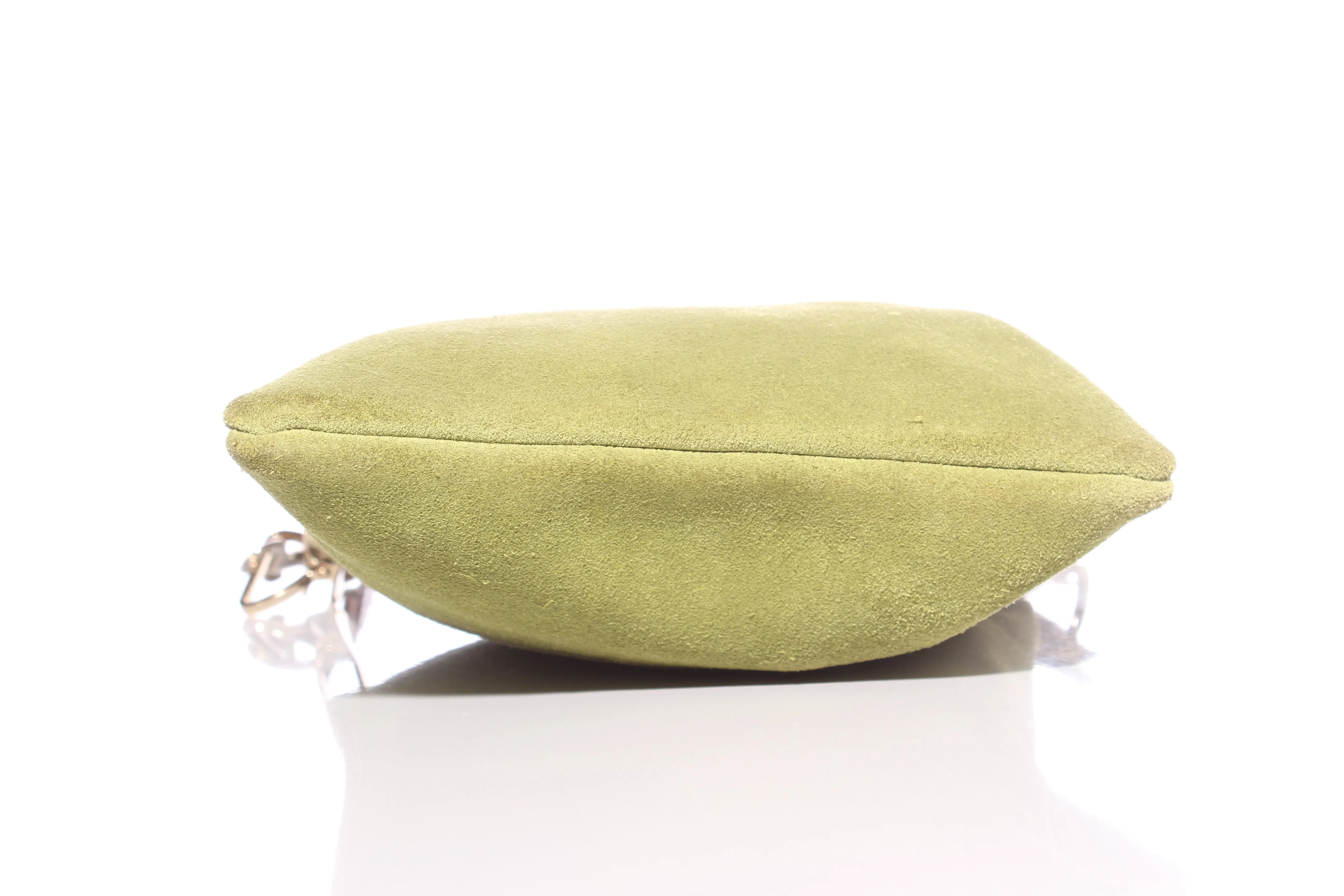 OWEN BARRY (GB) Handmade green suede satchel!