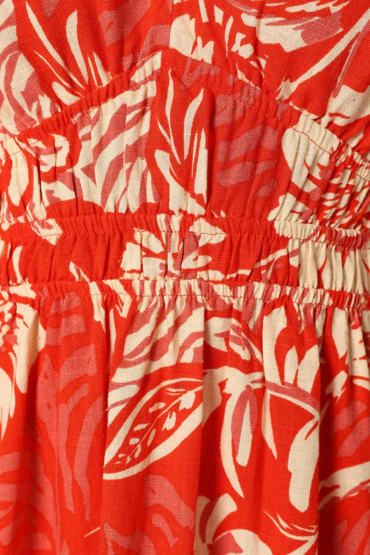 PETAL   PUP (BN) "Lochi" mini dress - Red floral! 10