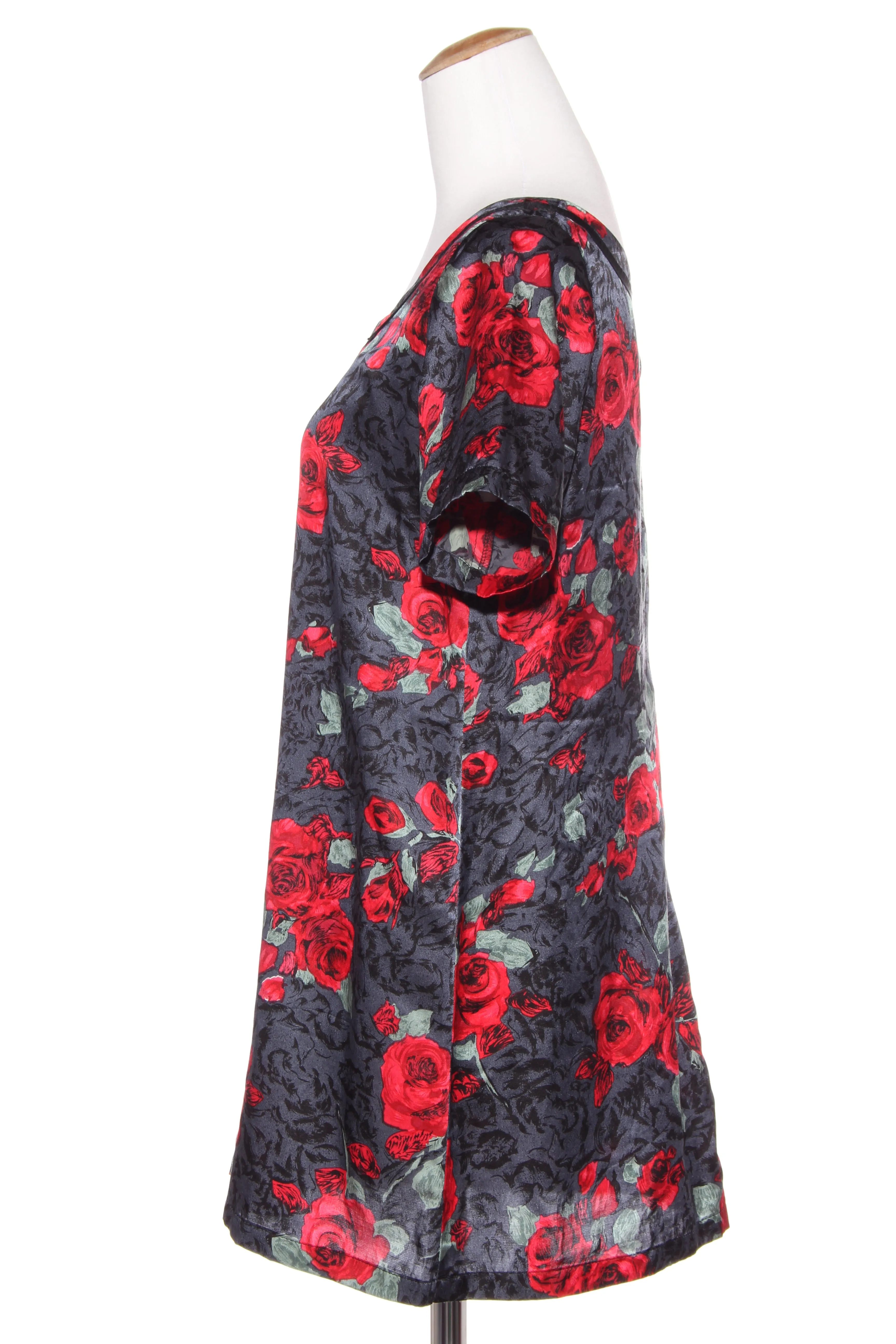 PLUTO (NZ) Silk blend rose print tunic! 10
