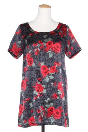 PLUTO (NZ) Silk blend rose print tunic! 10