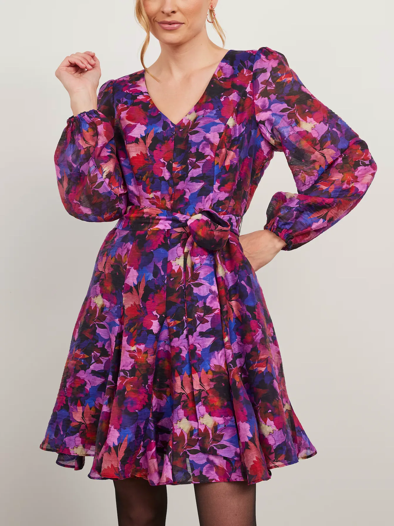 PORTMANS (BN) "Twilight garden" linen blend dress! 14