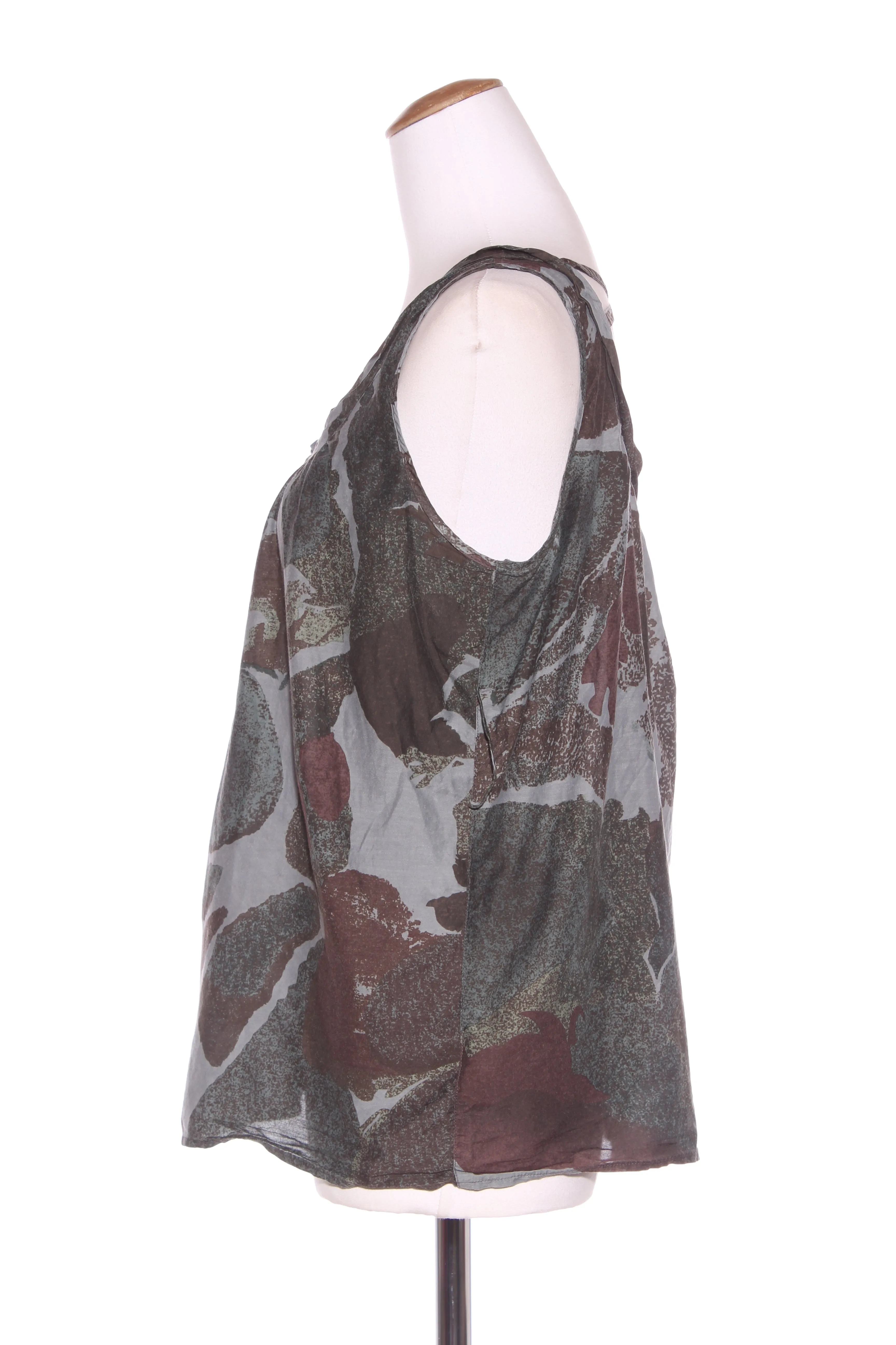 RICOCHET - Cotton/silk abstract print top! 12