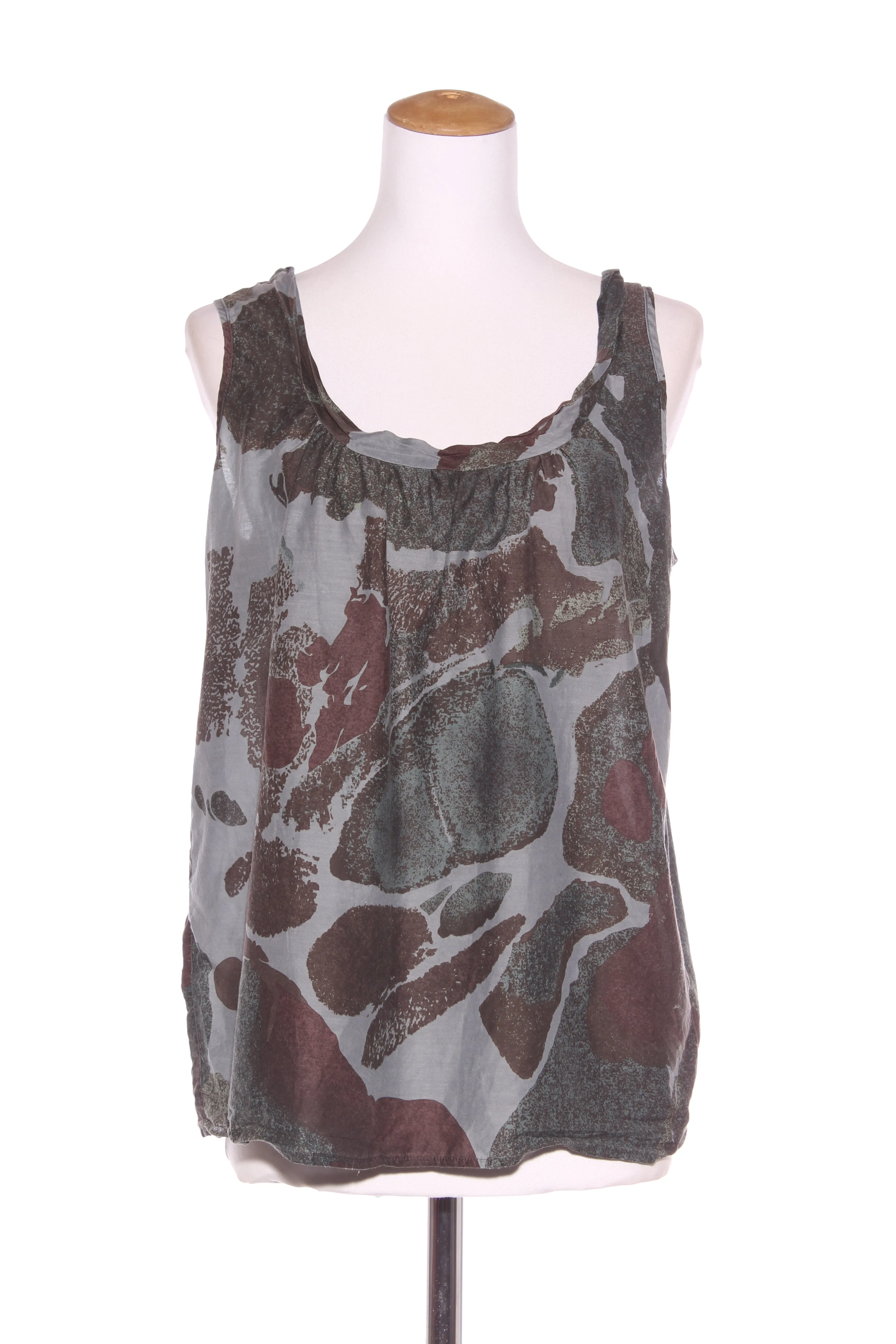 RICOCHET - Cotton/silk abstract print top! 12