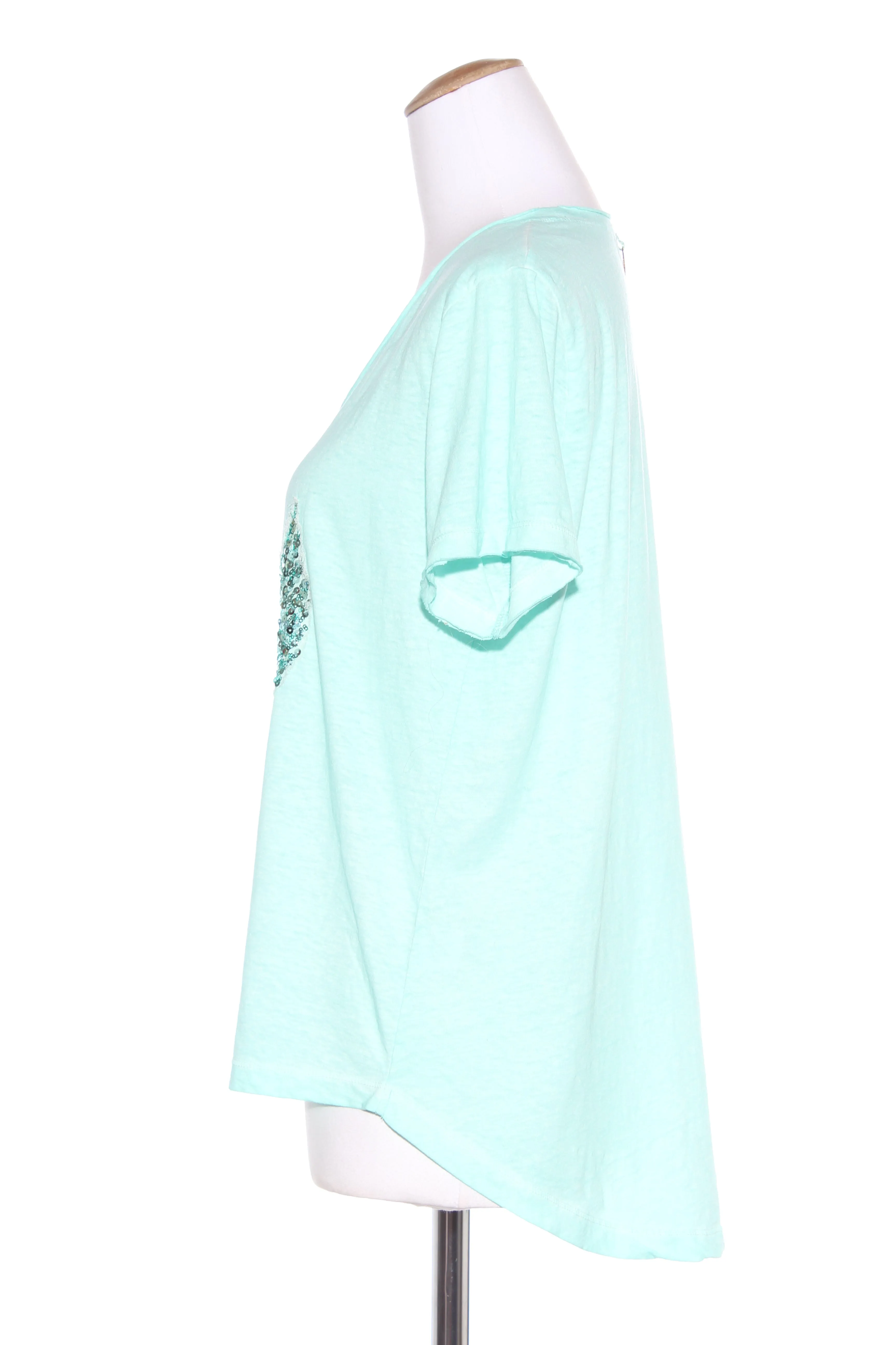 RUBY YAYA (LN) Aqua sequin saint tee! 14