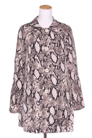 SABENA - Reversible snakeskin   beige jacket! 10-12