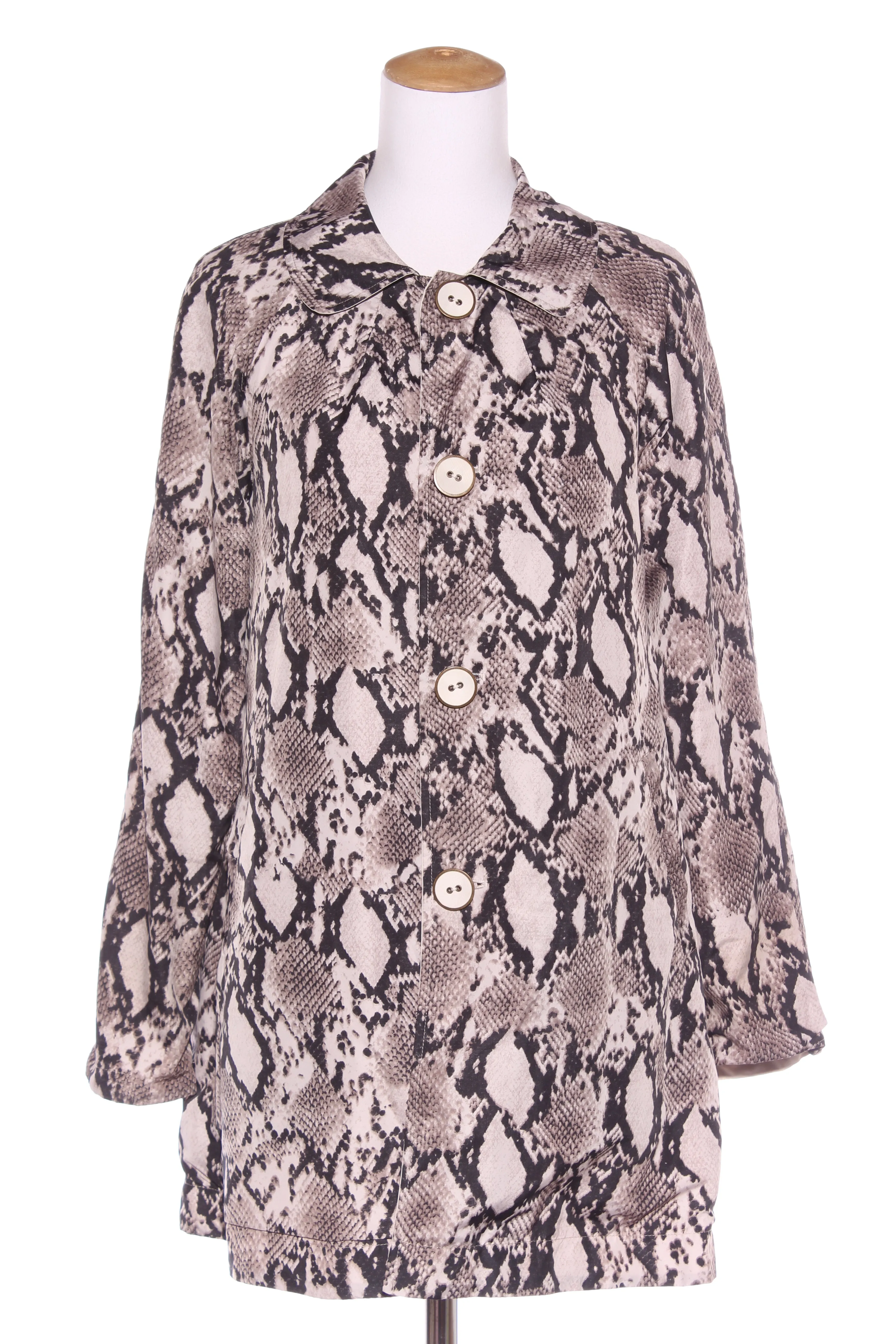SABENA - Reversible snakeskin   beige jacket! 10-12