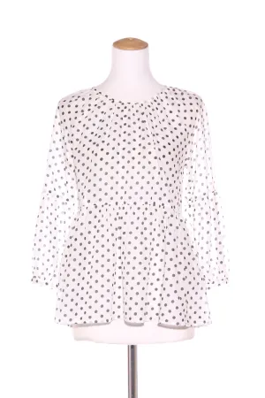 SEED - Polka dot cotton voile blouse! 6-8
