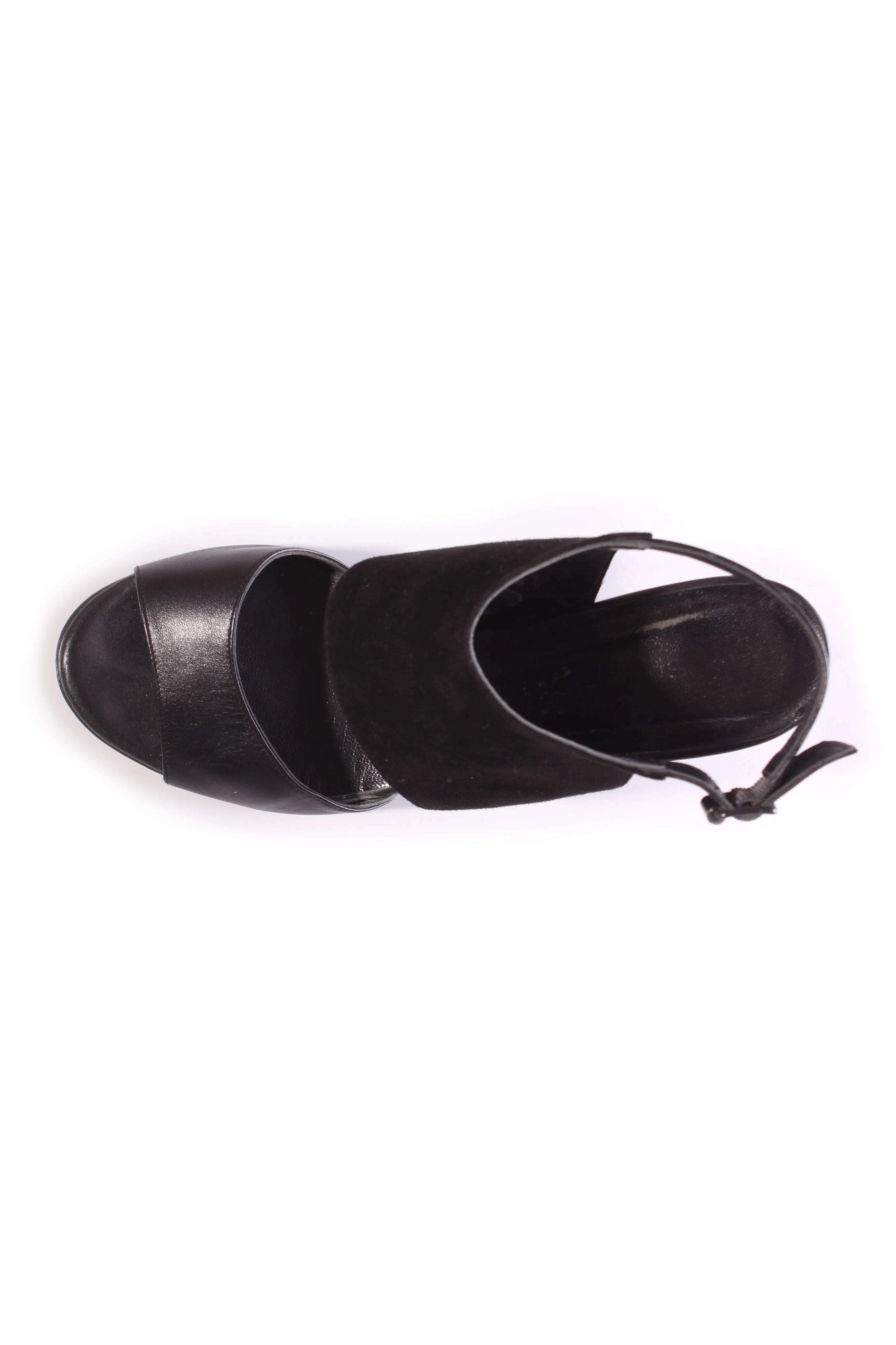 SEMPRE DI - Zigzag block leather heels! 40