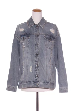 SHINE ON - Studded denim oversized jacket! 10-12