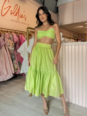 STEELE - Green fields skirt   bustier set! 12