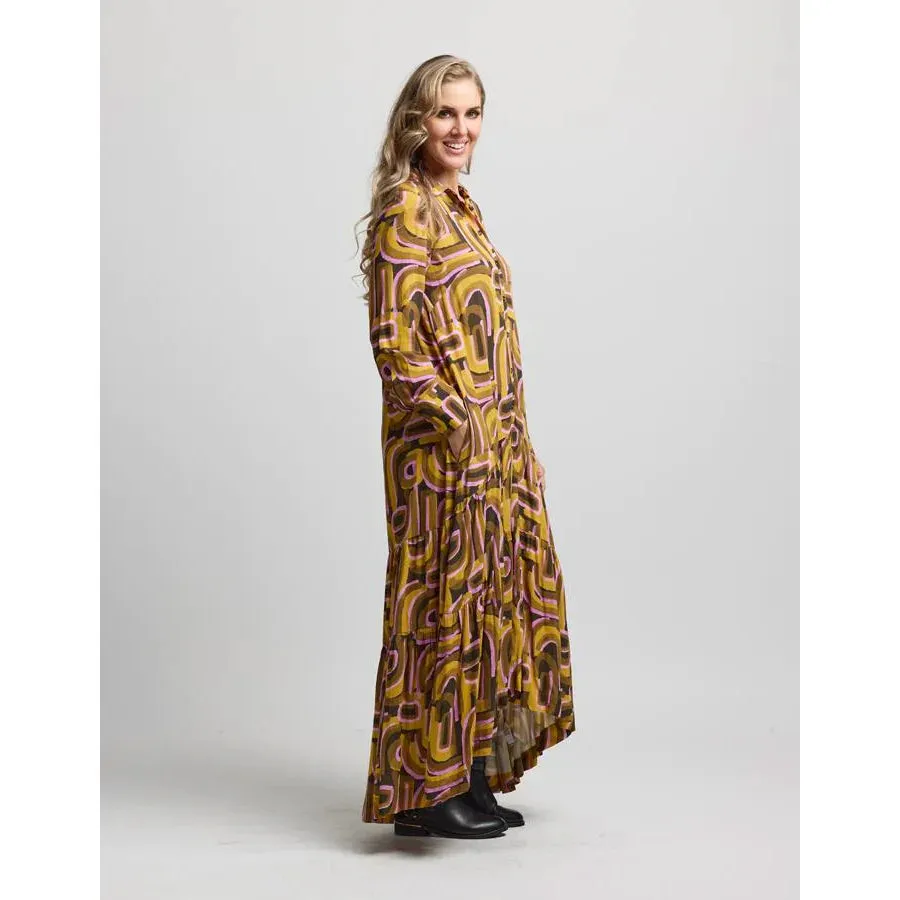 STELLA   GEMMA - Chelsea shirt dress - Luxe watercolour! 10-12
