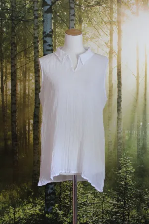THREADZ - Textured cotton voile sleeveless top! 12-14
