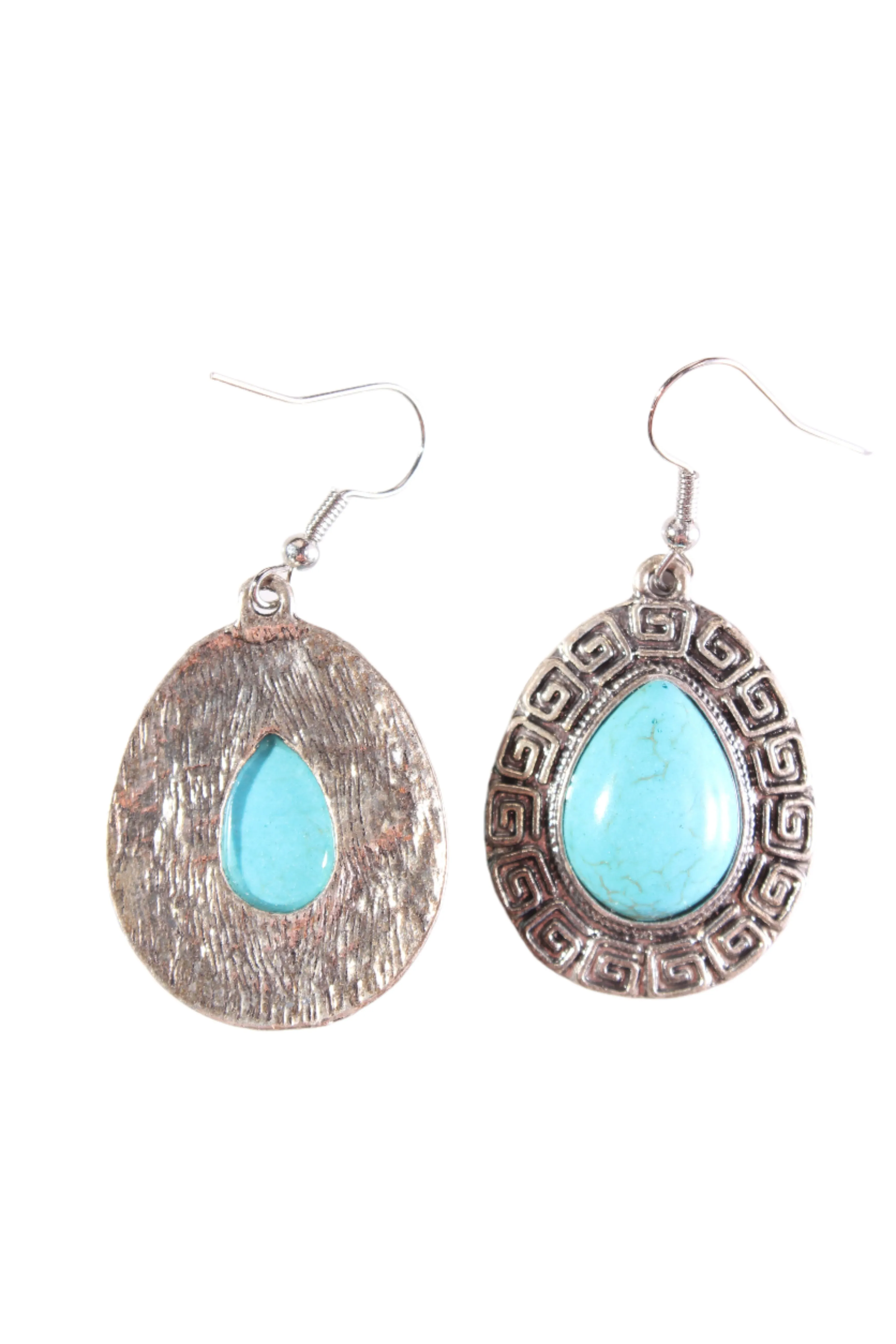 Turquoise   metal earring!