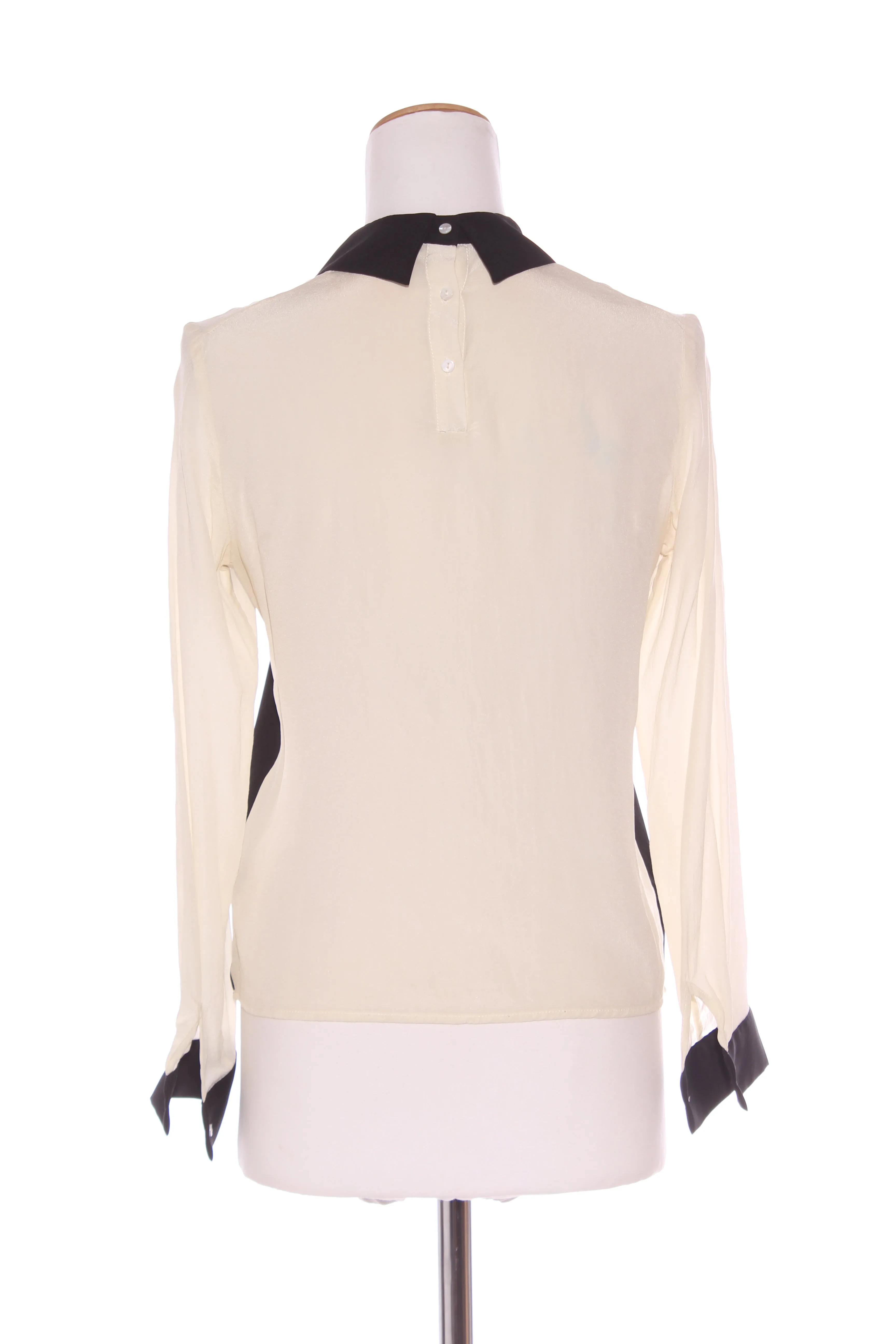 URBAN RENEWAL - Reversible silk panel blouse! 8-10
