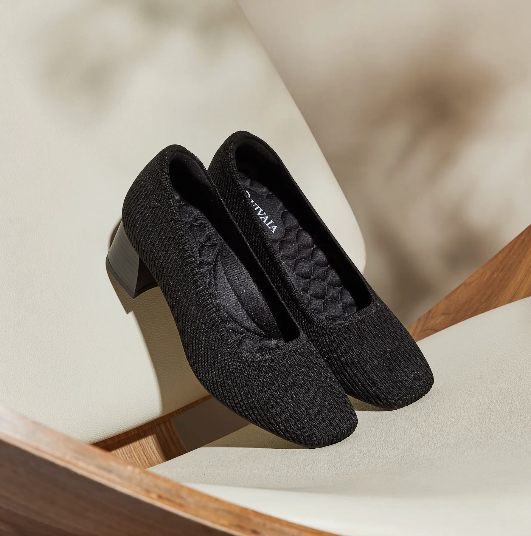 VIVAIA (BN) Square-Toe Chunky Heels - Melody Pro! 39