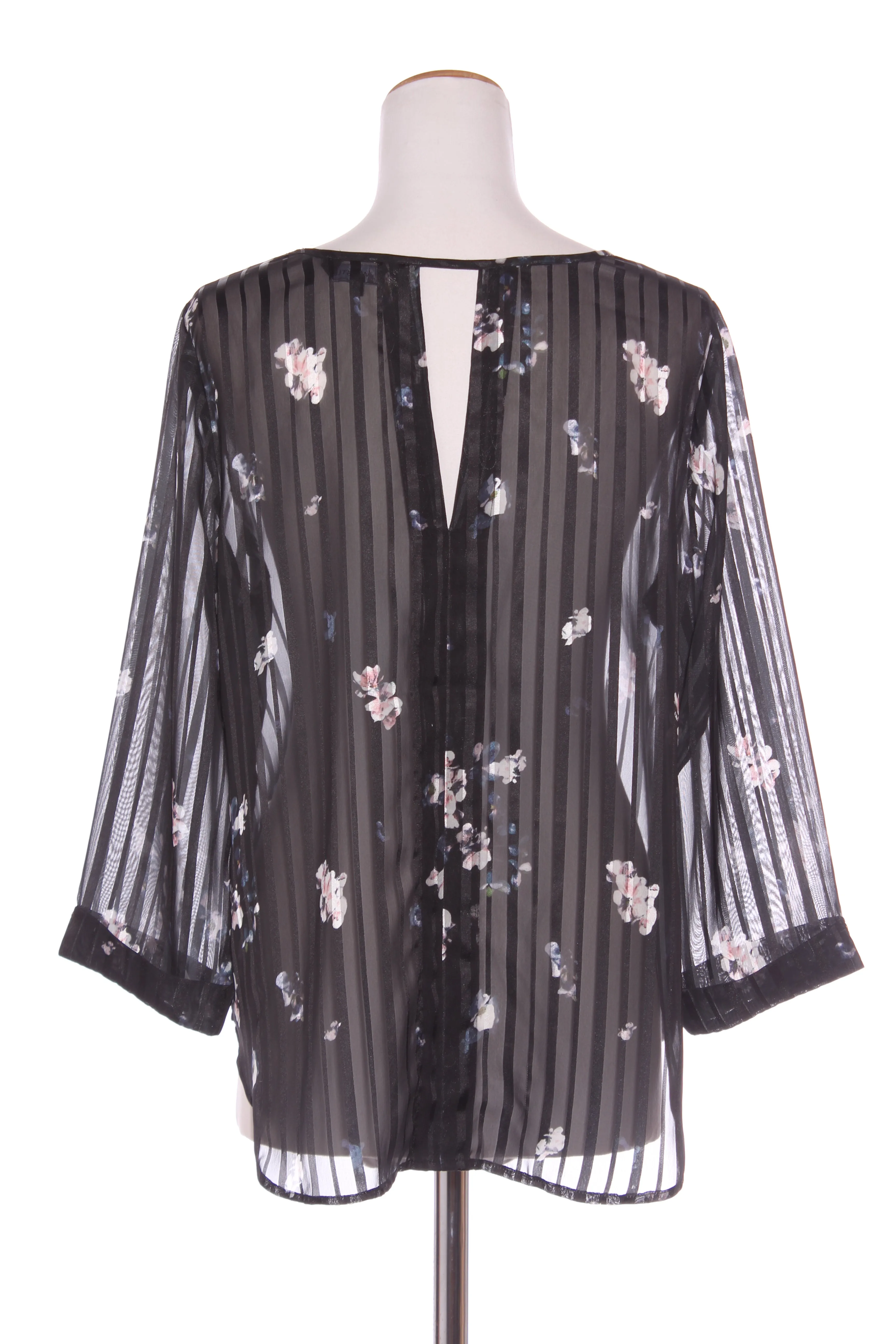 WHISTLE - Burnout stripe floral print top! 14