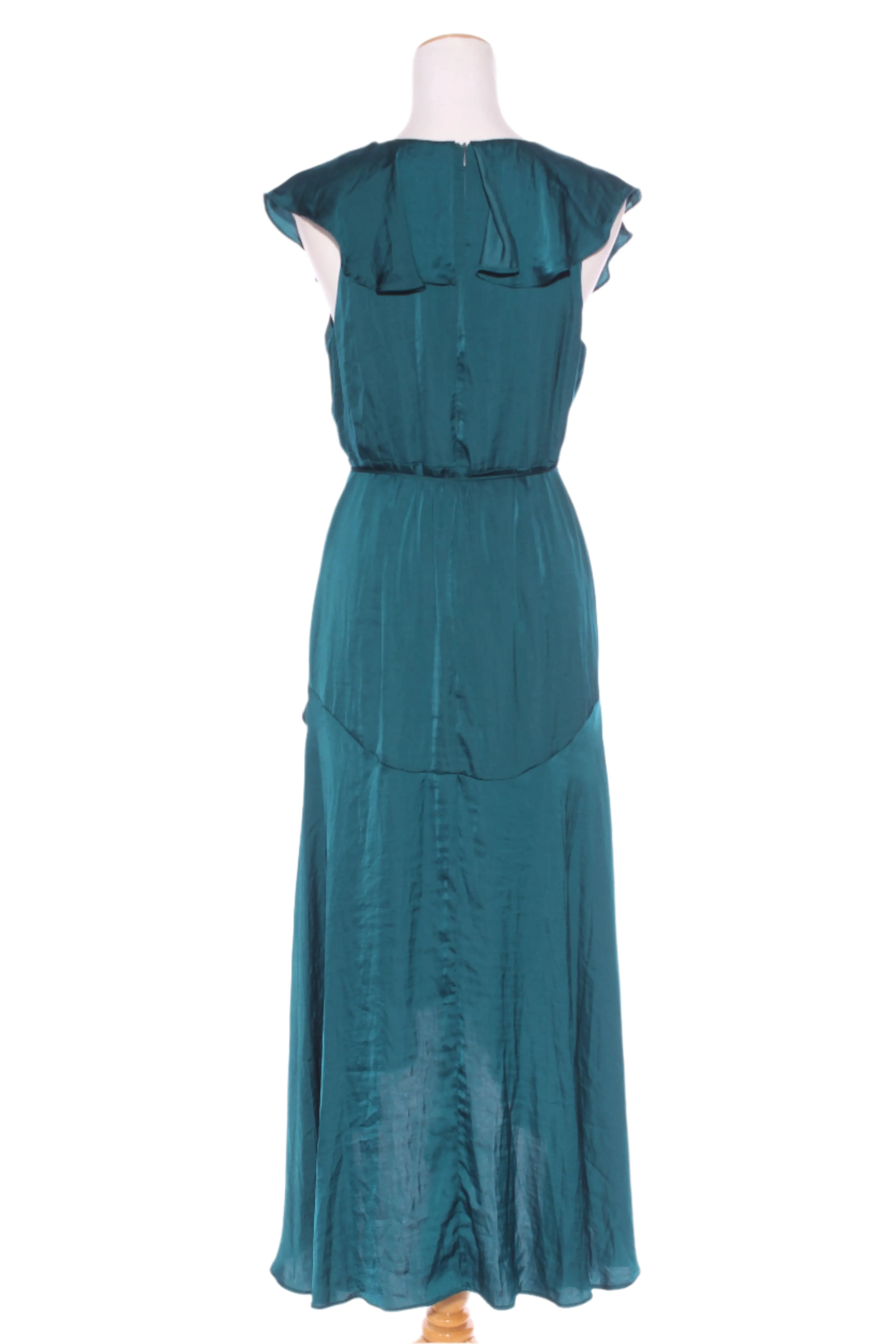 WHISTLE Occasion (LN) Ruffle tiered crushed satin dress! 12