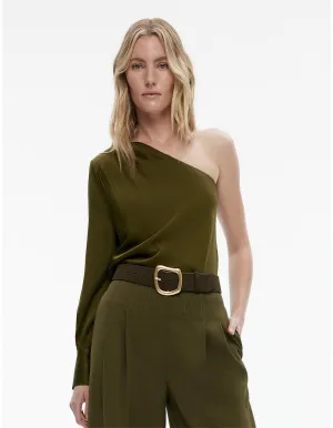 WITCHERY (BN) "Satin one shoulder" blouse! 12
