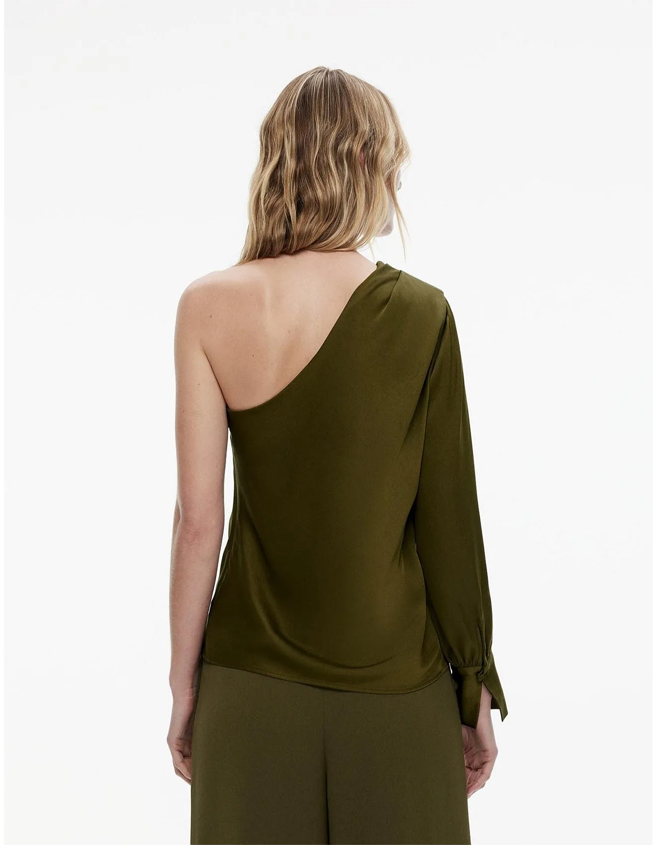 WITCHERY (BN) "Satin one shoulder" blouse! 12