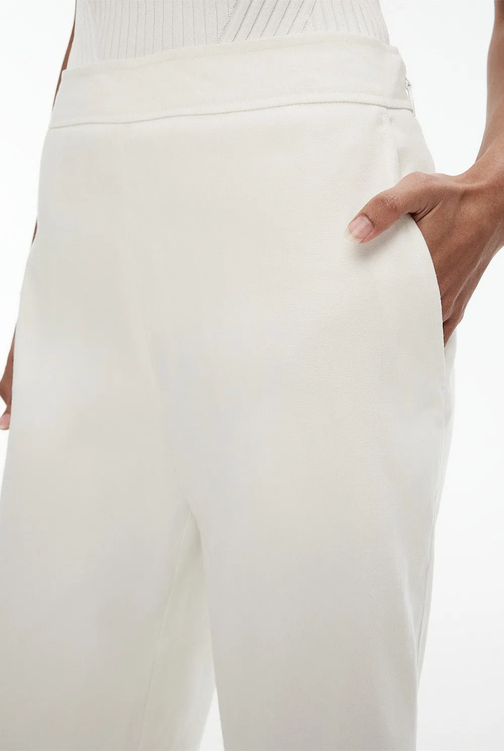 WITCHERY (LN) Stretch linen blend pant - Cream! 8