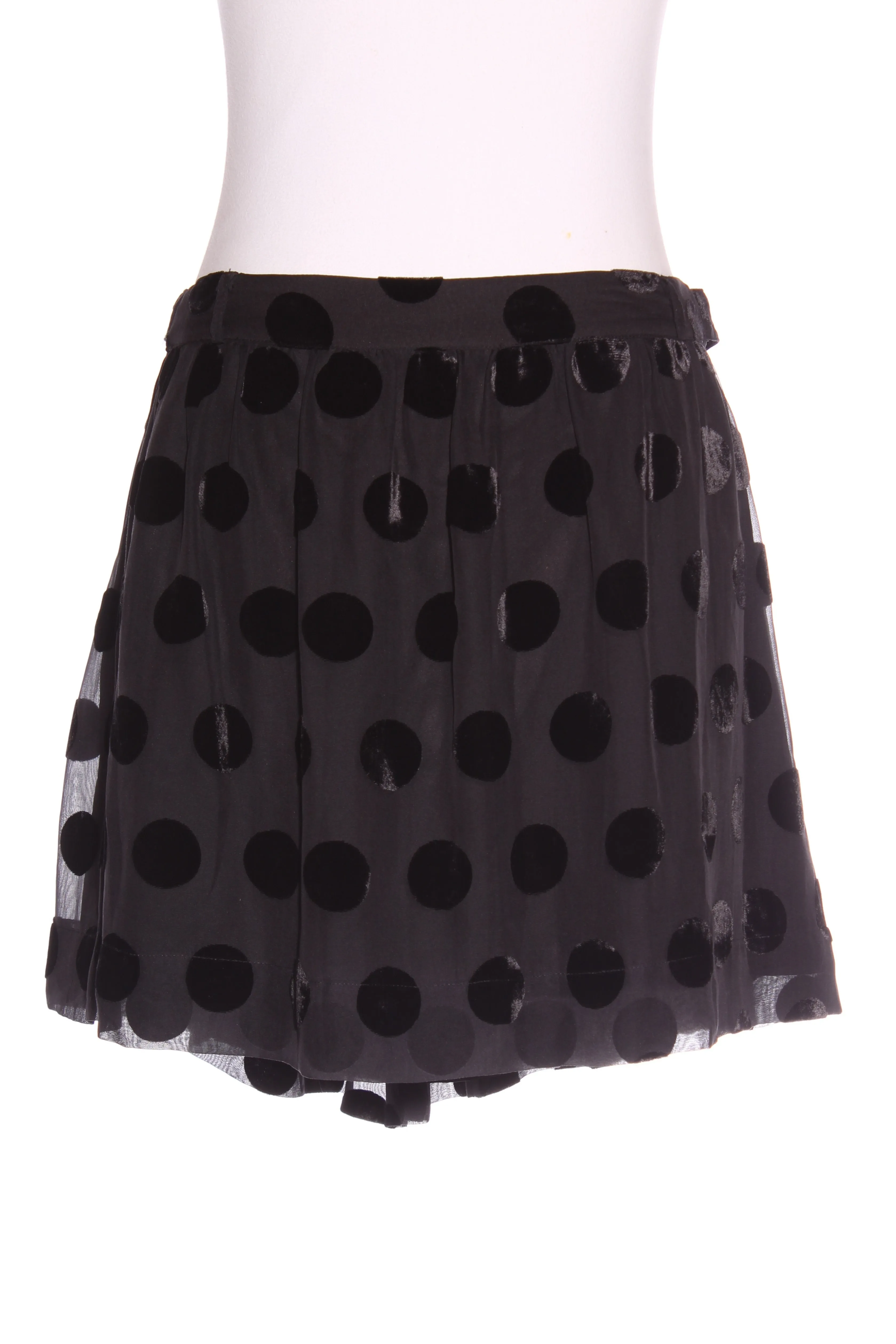 WITCHERY - Silk velvet spot mini skirt! 14