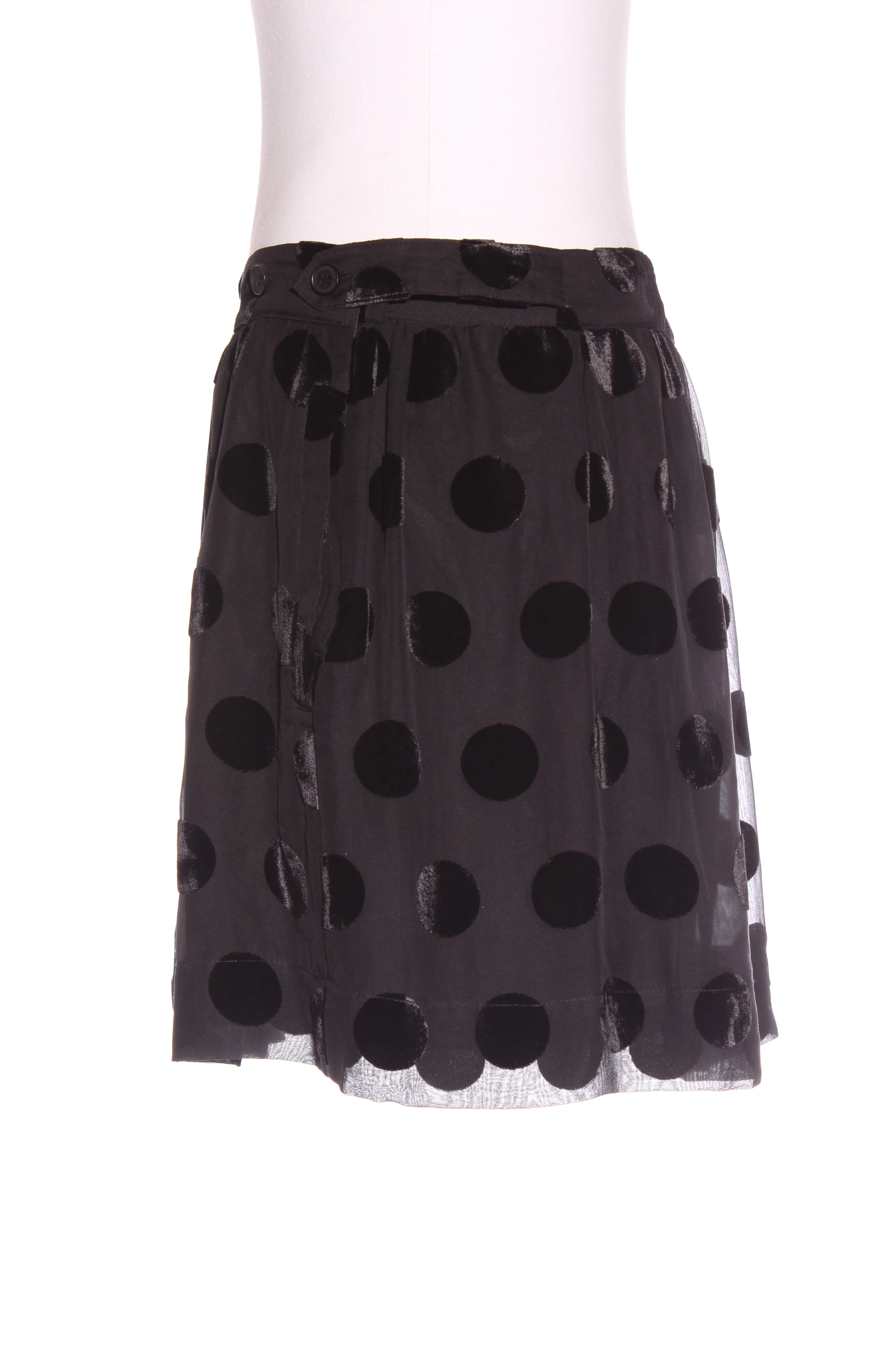 WITCHERY - Silk velvet spot mini skirt! 14