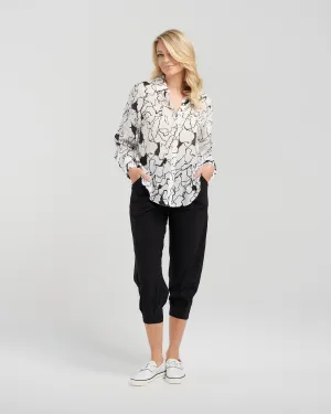 ZAFINA (LN) Marble print tencel Esther shirt! 16