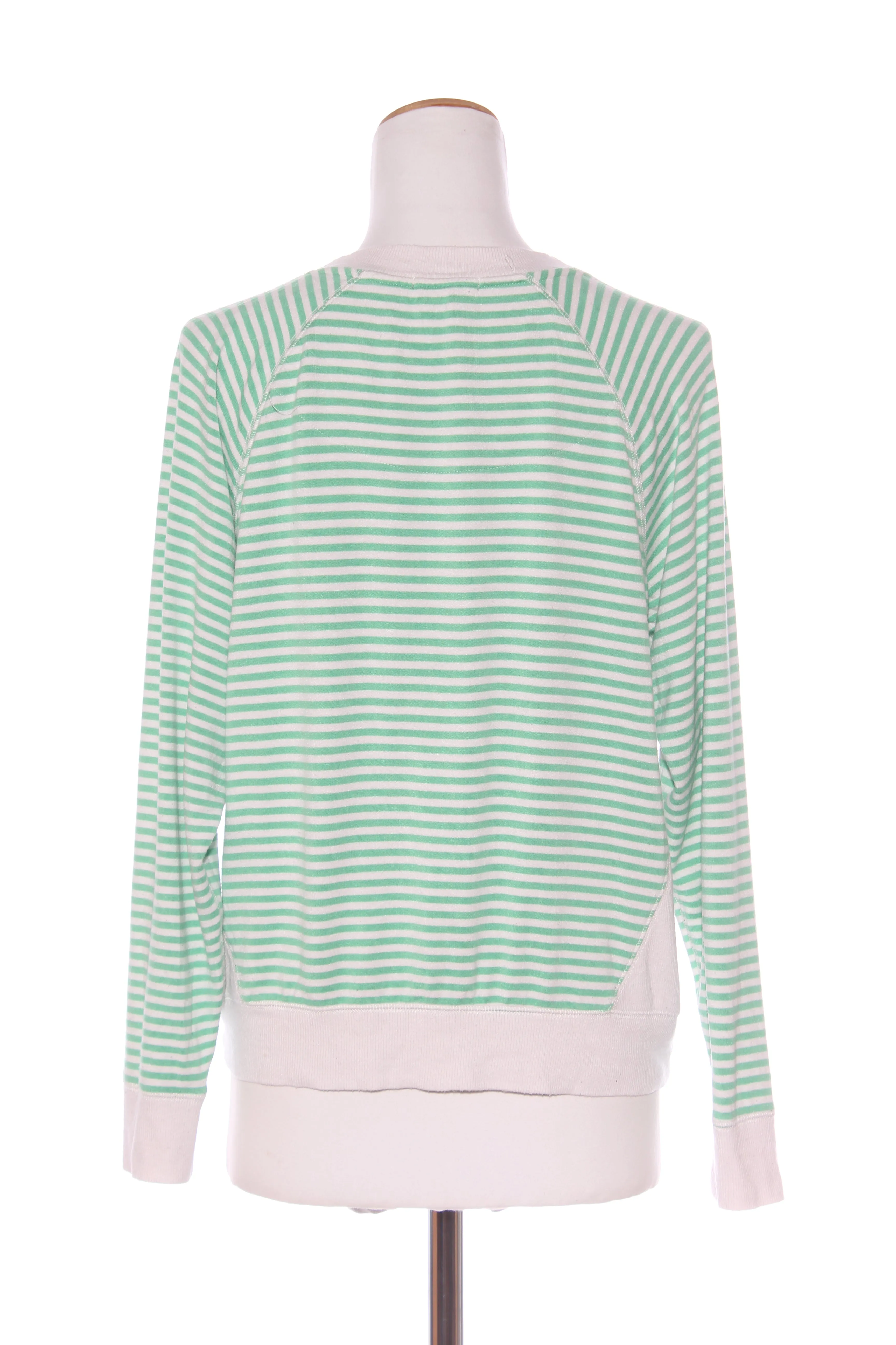 ZEST - Green stripe viscose knit top! 8-10