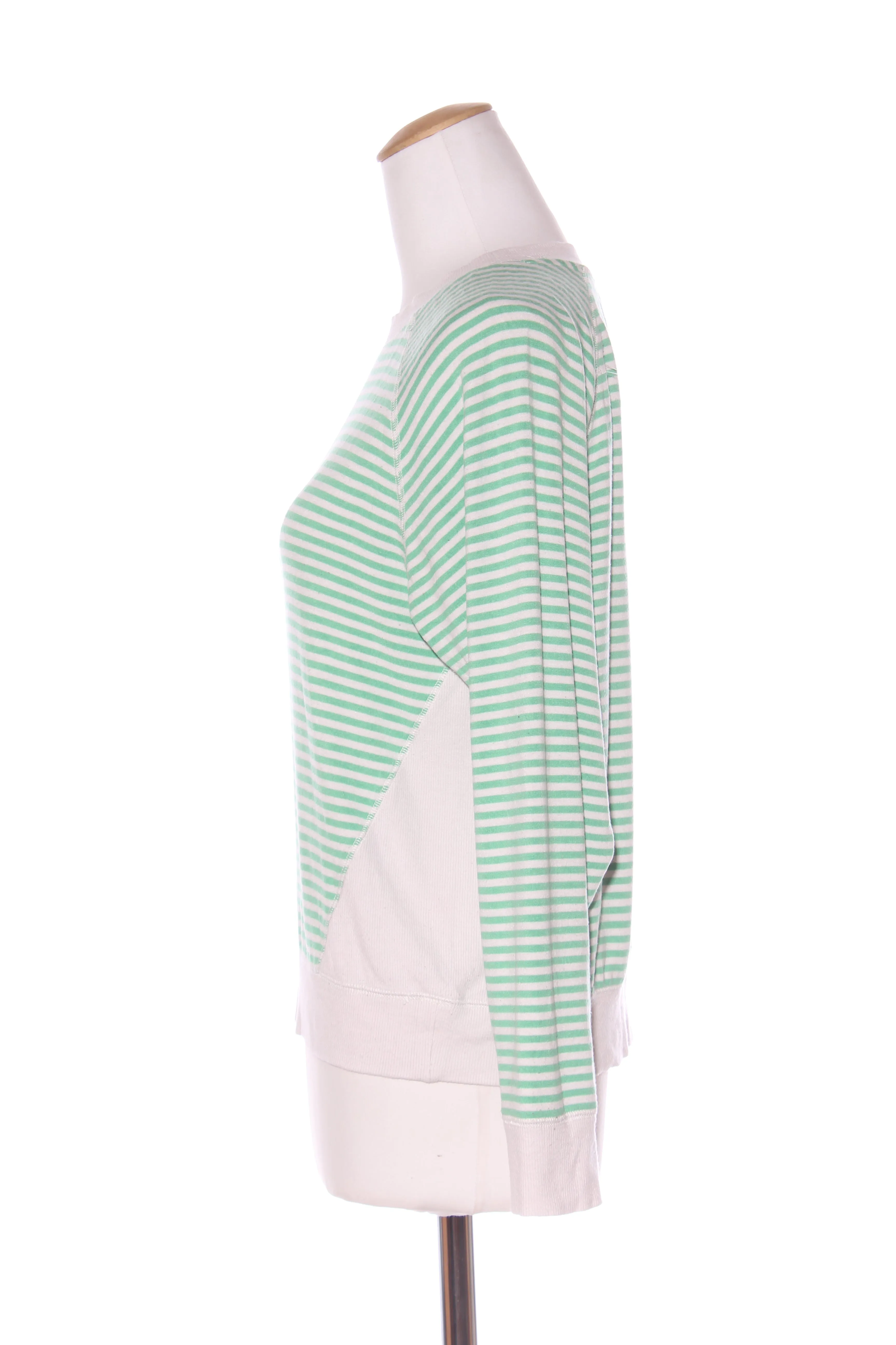 ZEST - Green stripe viscose knit top! 8-10