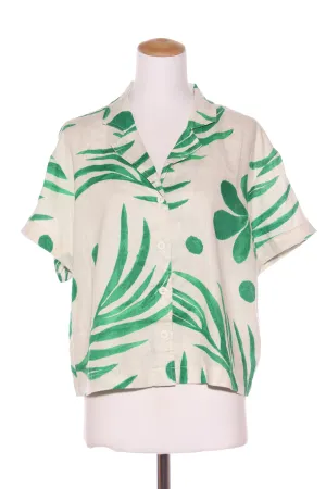 ZEST - Palm print linen shirt! 14