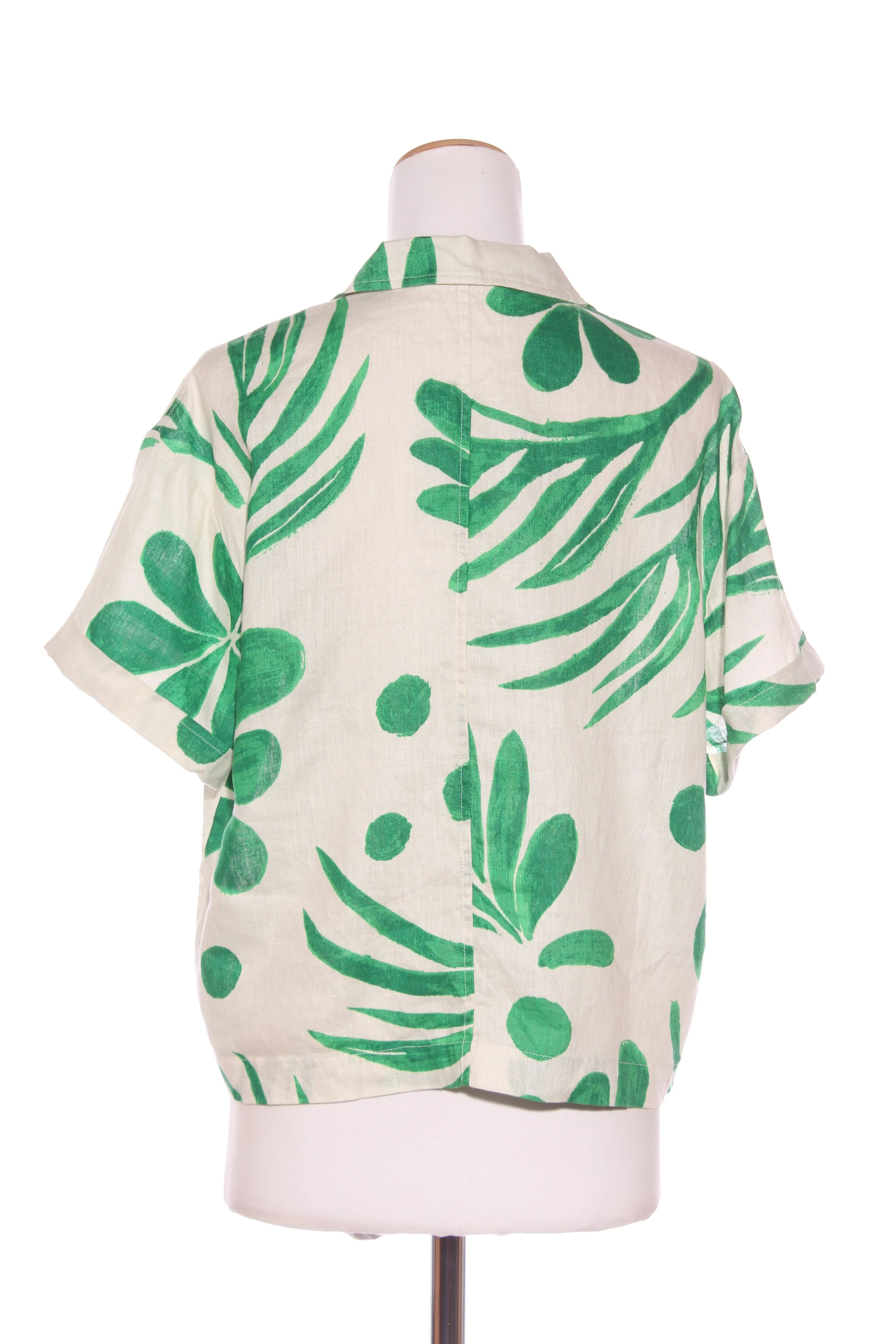 ZEST - Palm print linen shirt! 14